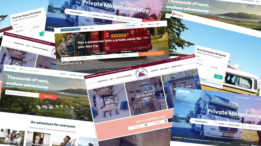 Private campervan hire - UK websites